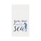 You, Me & The Sea Embroidered Waffle Weave Kitchen Towel
